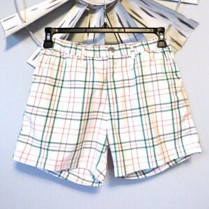 Chubbies USA Golf Shorts Men's Small Plaid Elastic Waist Made in USA 5.5" Inseam